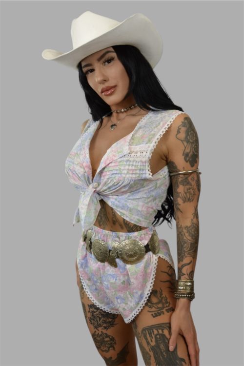 'Delta Dawn' Vintage Two Piece Set (Ready To Ship)
