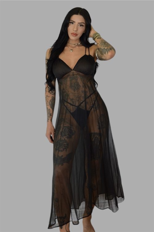 'Midnight' Vintage Dress (Ready To Ship)